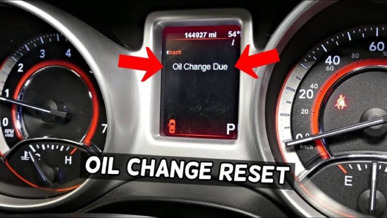 dodge journey oil reset