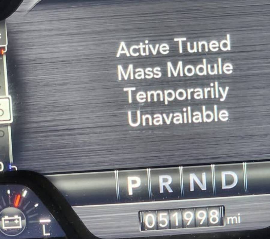 Active Tuned Mass Module Temporarily Unavailable1