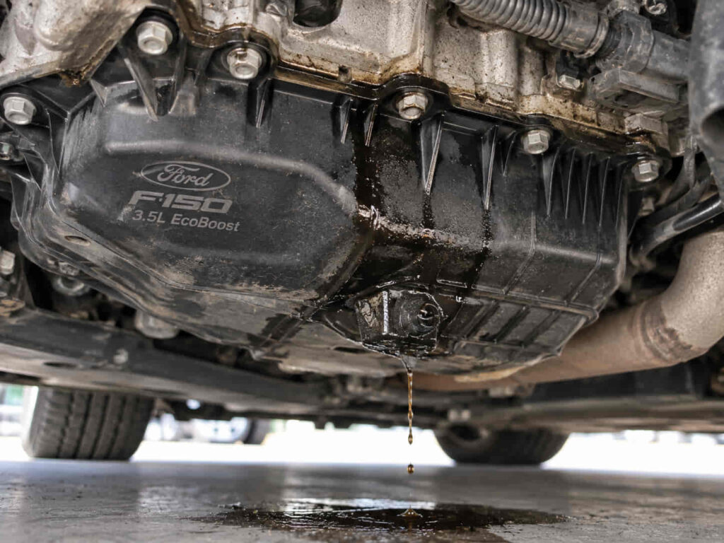 Ford F150 Plastic Oil Pan Leak