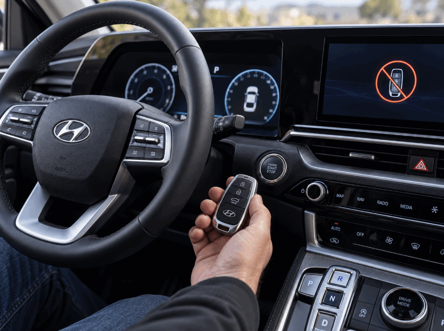 Hyundai Palisade Key Not Detected