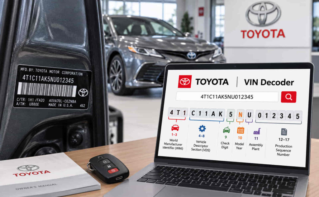 Toyota VIN Code Decoder