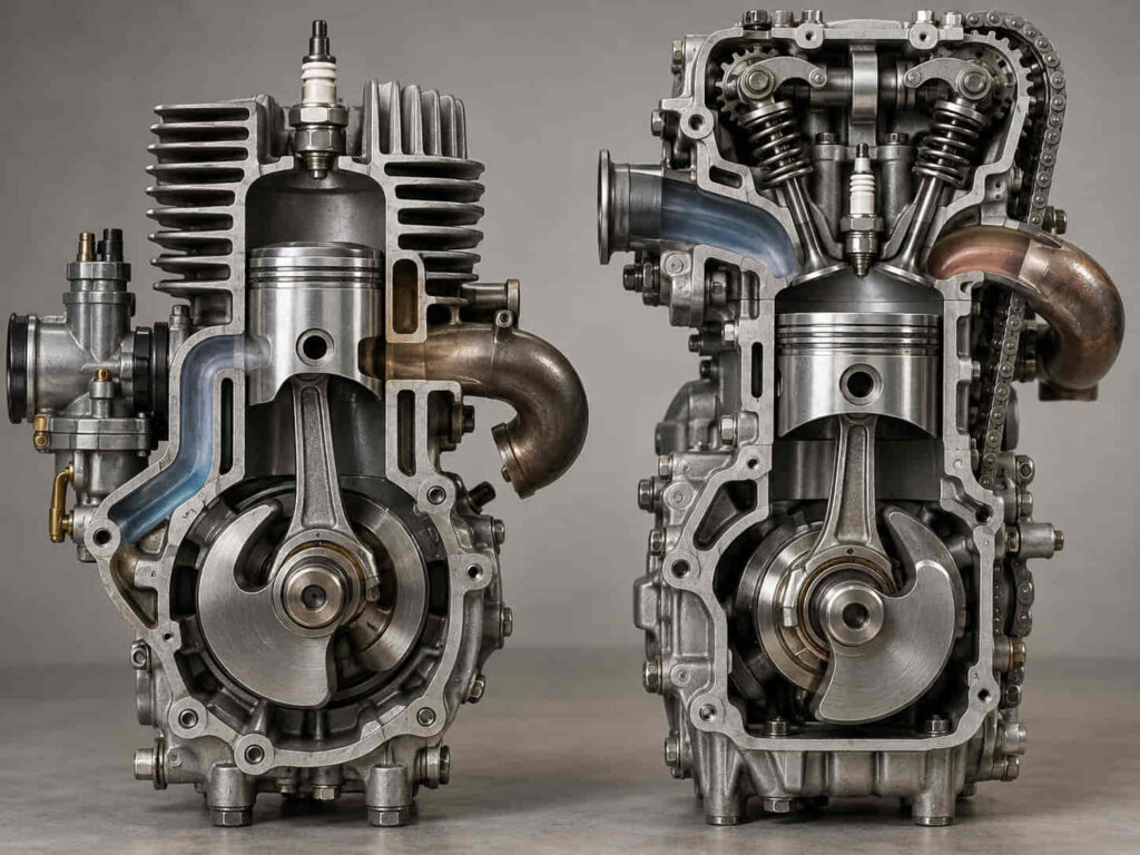2 Stroke Engine vs 4 Stroke Engine