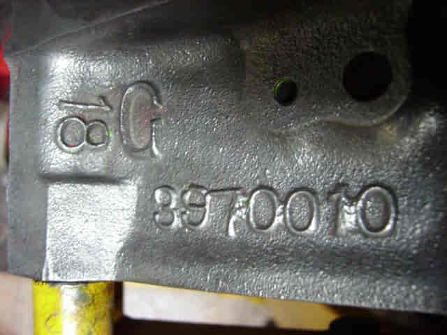 Chevy Block Casting Numbers