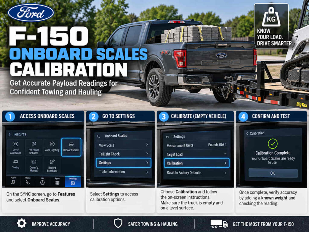 Ford F150 Onboard Scales Calibration