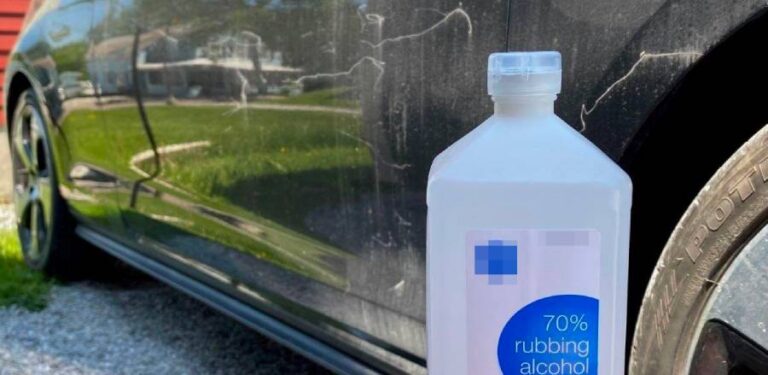 does isopropyl alcohol damage car paint